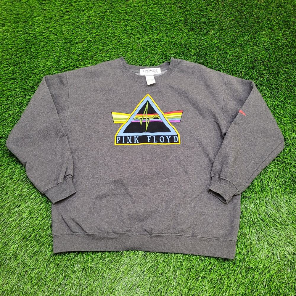 Pink-Floyd Sweatshirt Womens L 23x24 Dark-Side-of-Them-Moon